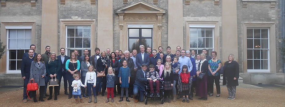 Outside Althorp House with Earl Spencer and the gang