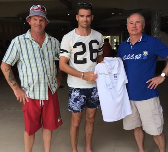 Jimmy Anderson Test Match Shirt Auction