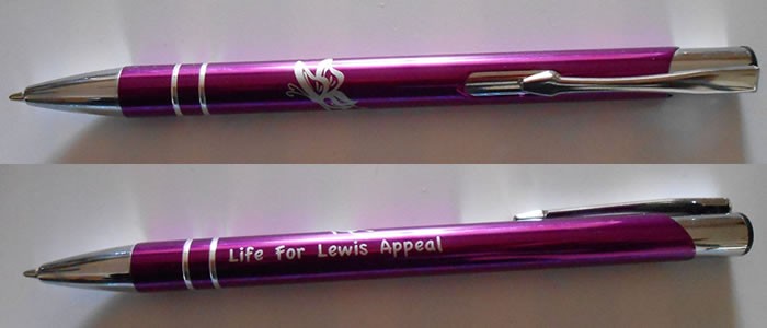 Life for Lewis Pens Merchandise