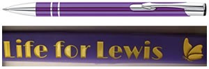 Life for Lewis Wrist Bands and Pens Merchandise