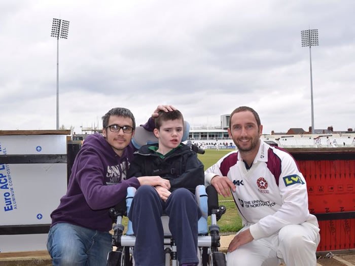 With Steven Crook at Wantage Road.. The Home of Cricket and Northamptonshire County Cricket Club