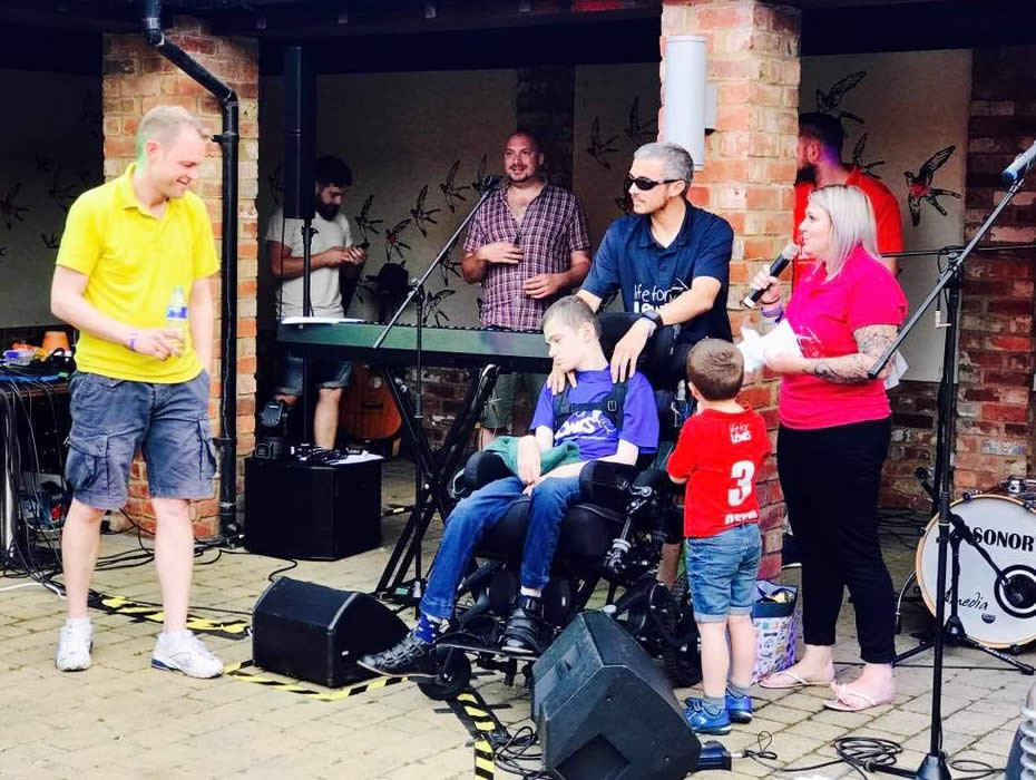 Thank You Tony Young from the Herbert's.. Charity Band Day at Old White Hart Northampton 27th August 2017