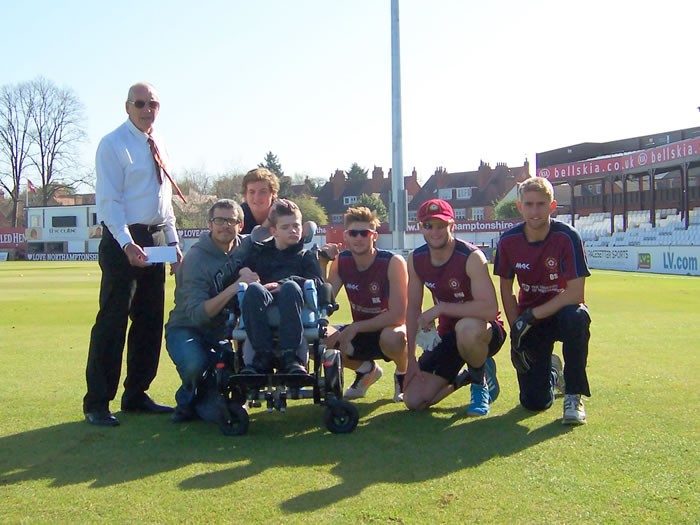 On haloed turf at Wantage Road.. with Robbie Newton, Rob Keogh, Alex Wakely and Oli Stone