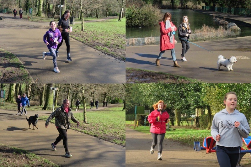 Some runners and Walkers in the Race for Lewis Park Fun Run